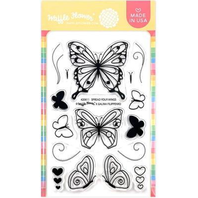 Waffle Flower Clear Stamps - Spread Your Wings